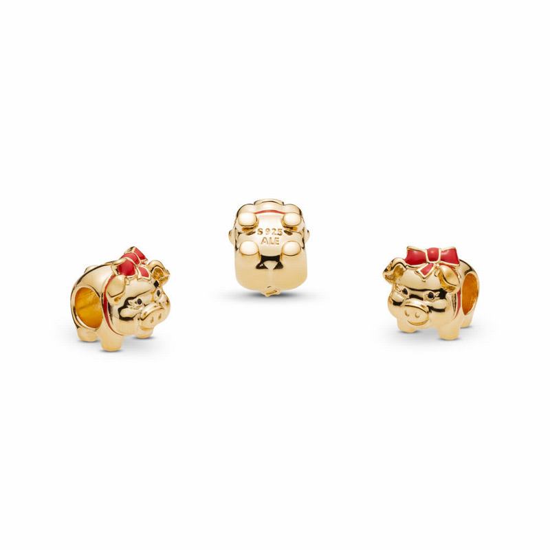 Pandora Shine™ Piggy Bank Charm Gold Egypt HZ6417035
